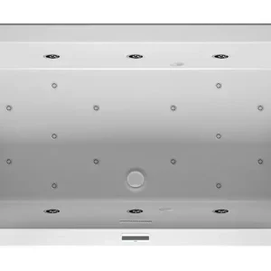 Aktuell Riho Rethink Cubic Joy Rechteck-Whirlpool Technik rechts mit Füllfunktion 1800 x 900 mm - Weiß Glänzend