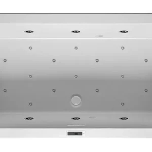 Abverkauf Riho Rethink Cubic Bliss Rechteck-Whirlpool Technik rechts mit Füllfunktion 1900 x 900 mm - Weiß Glänzend