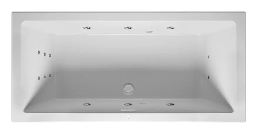 Riho Rethink Cubic Flow Rechteck-Whirlpool Technik rechts 2000 x 900 mm - Weiß Glänzend Ausverkauf