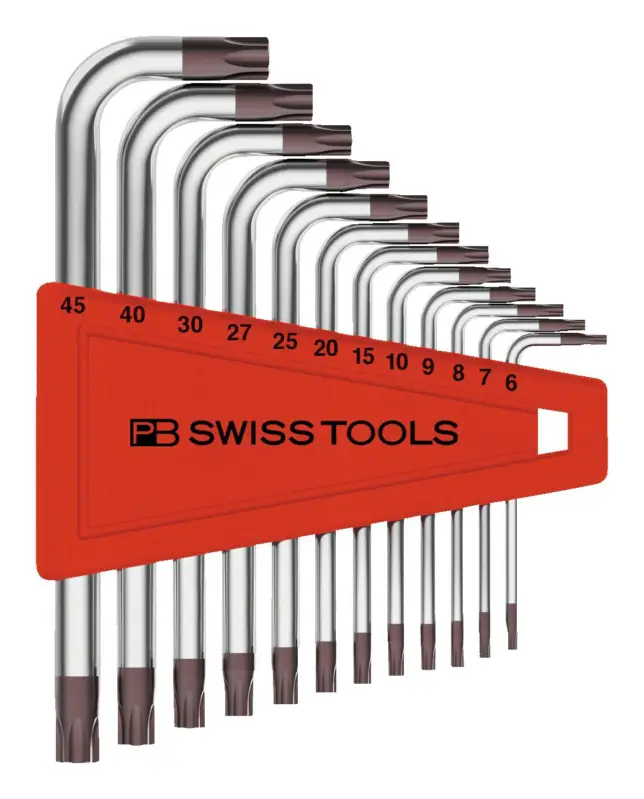 PB Swiss Tools Winkelschraubendreher-Satz im Kunststoffhalter 12-teilig T6-T45 Sonderangebot
