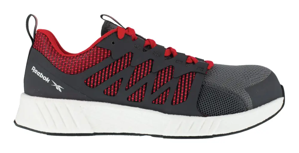 Expressversand Reebok Halbschuh Fusion Flexweave Work, S1P, 46 grau/rot/weiß(Verpackungseinheit: 1Paar)