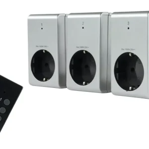 Markenprodukt REV Ritter Funk-Schalter-Set 1+3 silber(Verpackungseinheit: 6Stück)