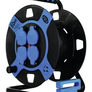 Preisreduziert REV Ritter Leertrommel 4-fach Kunststoff IP44 schwarz/blau