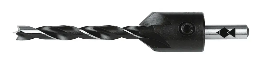 Fisch Aufsteckversenker Set HSS mit CV-Holzspiralbohrer 8/20 mm x 117 mm Nur Heute
