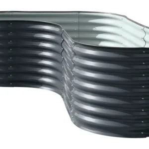 Echt Floraworld Hochbeet Welle mit Kurve 240 x 80 x 82 cm