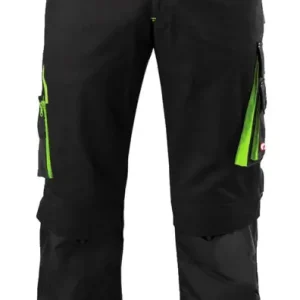Abverkauf Fortis Herren-Bundhose twenty-four, schwarz/hellgrün, Größe 27