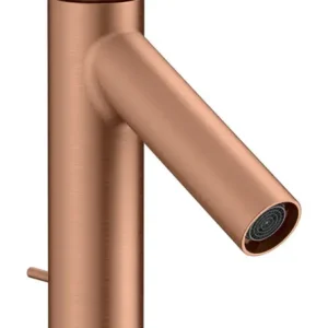 Axor Starck Einhebel-Waschtischmischer 100 CoolStart mit Hebelgriff mit Zugstangen-Ablaufgarnitur - Brushed Red Gold Ausverkauf