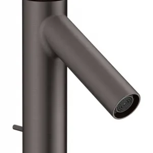 Axor Starck Einhebel-Waschtischmischer 100 CoolStart mit Hebelgriff mit Zugstangen-Ablaufgarnitur - Brushed Black Chrome Echt