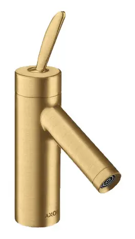 Preisknaller Axor Starck Classic Einhebel-Waschtischmischer 70 mit Pingriff mit Zugstangen-Ablaufgarnitur - Brushed Gold Optic