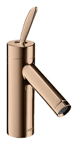 Axor Starck Classic Einhebel-Waschtischmischer 70 mit Pingriff mit Zugstangen-Ablaufgarnitur - Polished Red Gold Knallerangebot