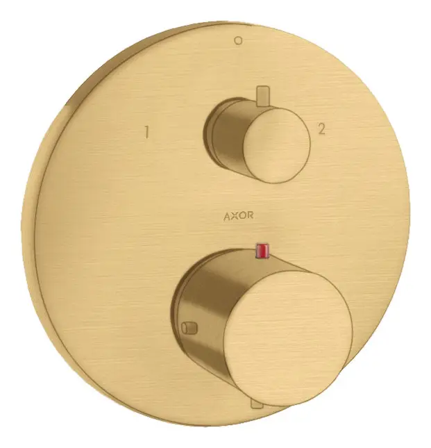 Axor Starck Thermostat Unterputz mit Ab- und Umsperrventil - Brushed Gold Optic Schnäppchen