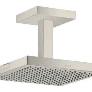 Aktuell Axor Showersolutions Kopfbrause 1jet mit Deckenanschluss 240 x 240 mm - Edelstahl Optic