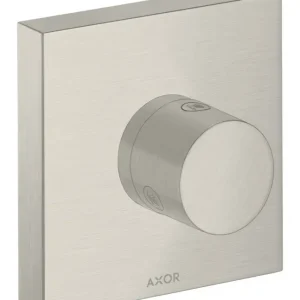 Ausverkauf Axor Starck Ab- und Umstellventil Trio/Quattro Unterputz 120 x 120 mm - Edelstahl Optic