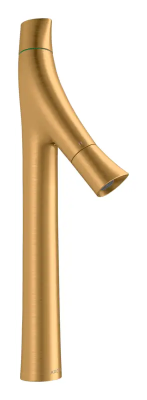 Aktuell Axor Starck Organic 2-Griff Waschtischarmatur 240 für Aufsatzwaschtische - Brushed Gold Optic