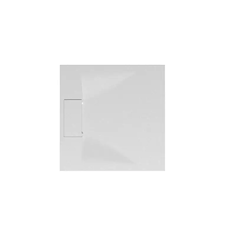 Must-Have Schulte Quadratduschwanne DWM-Tec mit Steinstruktur 800 x 800 mm - Mattweiß