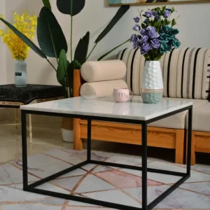 SIT-Möbel This & That Couchtisch eckig 75 x 75 x 48 cm - Schwarz / Weiß Neu