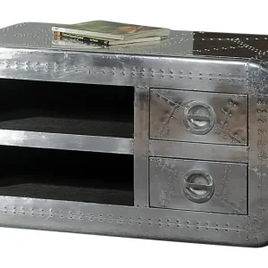Sale SIT-Möbel Airman Lowboard 100 x 45 x 50 cm - Silber
