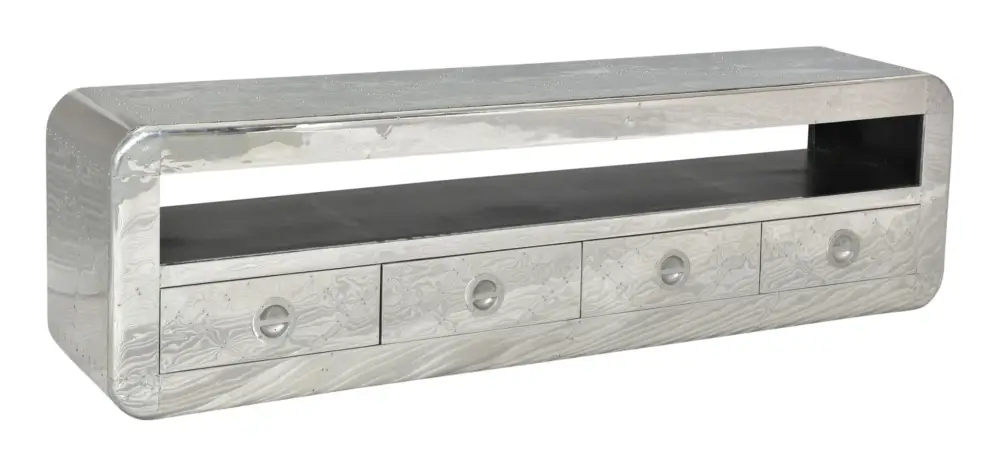 SIT-Möbel Airman Lowboard 200 x 40 x 56 cm - Silber Sale