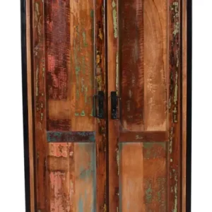 SIT-Möbel Bali Schrank 80 x 45 x 180 cm - Antikschwarz / Bunt Rabatt