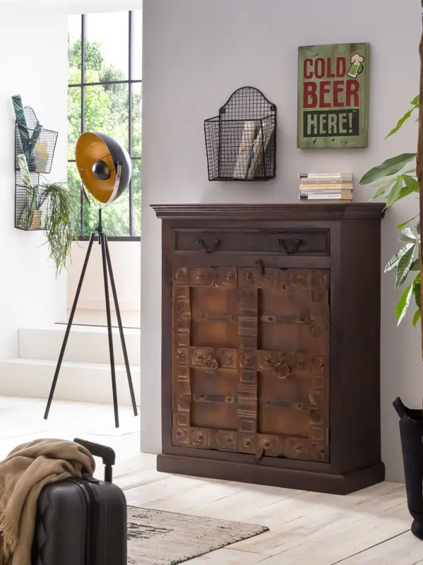 SIT-Möbel Almirah Highboard 90 x 45 x 120 cm - Braun Kracherpreis