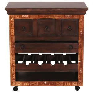 Echt SIT-Möbel Almirah Küchenwagen 78 x 48 x 85 cm - Braun