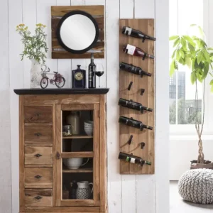 SIT-Möbel Seadrift Brotschrank 86 x 39 x 122 cm - Kolonialfarben / Teak Markenprodukt