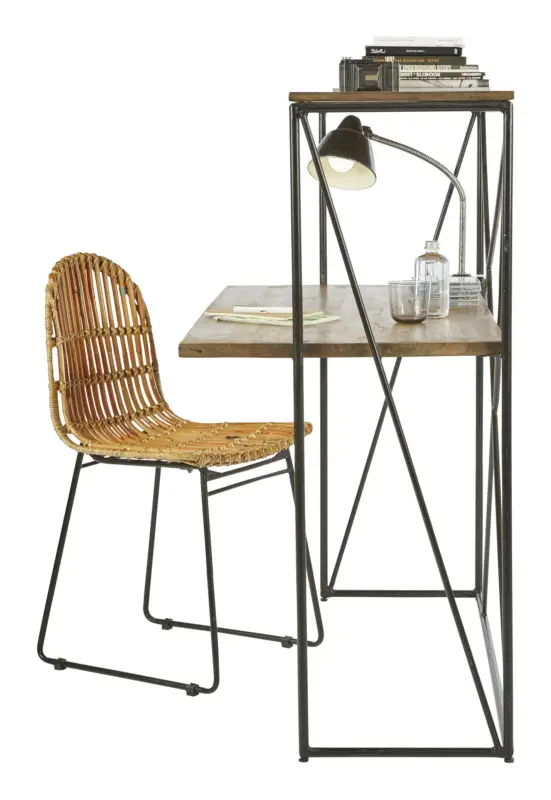 Echt SIT-Möbel Tom Tailor Sekretär 120 x 60 x 122 cm - Schwarz / Antikbraun