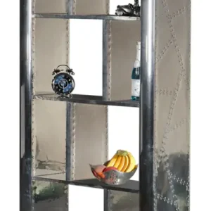 SIT-Möbel Airman Regal 90 x 30 x 182 cm - Silber Heißes Angebot