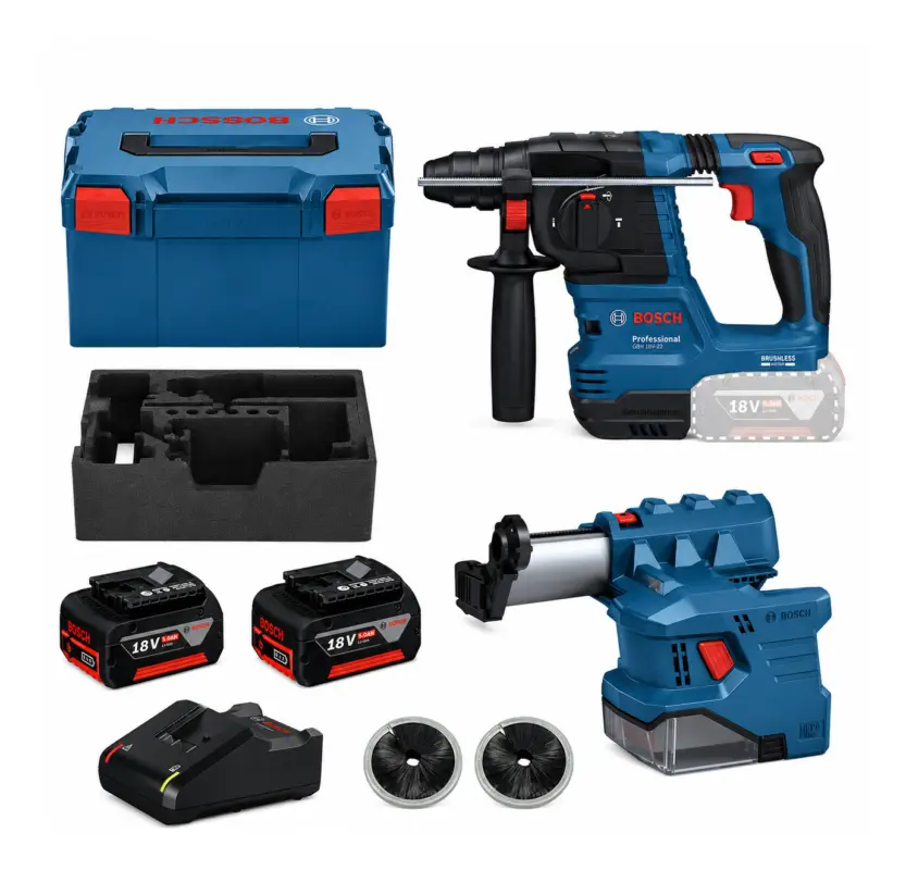 Versand Am Gleichen Tag Bosch Professional Akku-Bohrhammer mit SDS plus GBH 18V-22 & 2x 4 Ah Akku - in L-BOXX 238