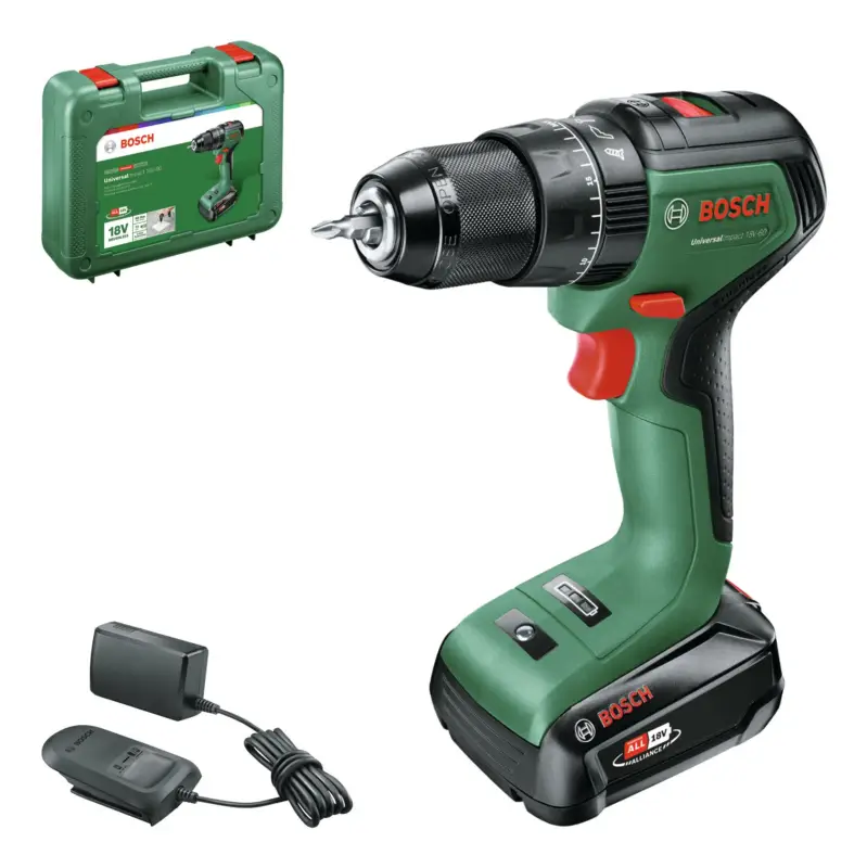Garantierte Lieferung Bosch Akku-Bohrschrauber UniversalImpact 18V-60 mit 1x Akku 2 Ah - im Koffer