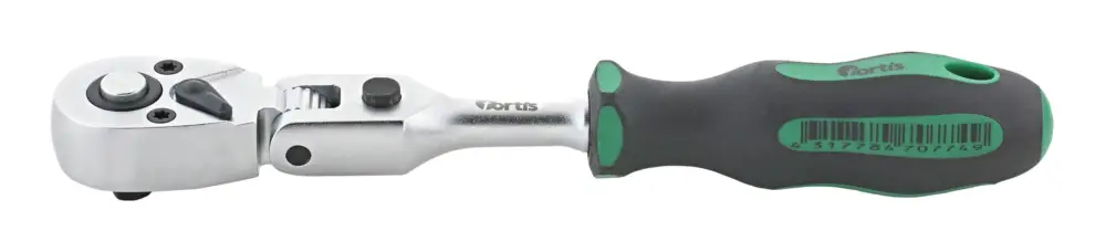 Abverkauf Fortis Gelenk-Umschaltknarre1/4" 160 mm 72 Zähne