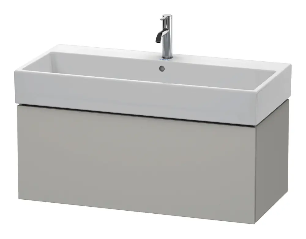Aktuell Duravit L-Cube Waschtischunterschrank mit 1 Auszug 984 x 394 x 459 mm - Betongrau Matt