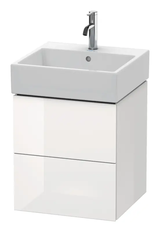Duravit L-Cube Waschtischunterschrank mit 2 Auszügen 484 x 544 x 459 mm - Flanellgrau Seidenmatt Lack Bestseller