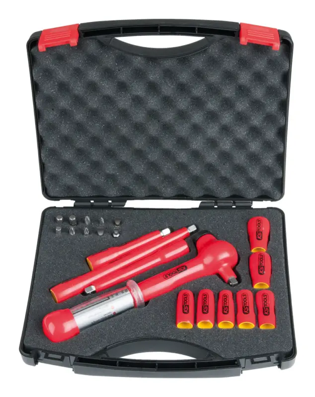 Solange Der Vorrat Reicht KS Tools 1/4" Steckschlüssel-Satz mit isolierten Werkzeugen, 21-teilig