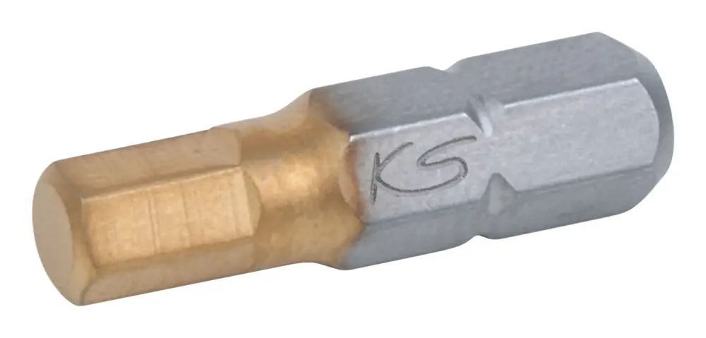 Aktuell KS Tools 1/4" TiN Bit Innensechskant, 25 mm, 5 mm, 5er Pack