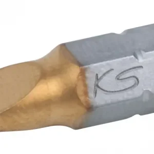 Abverkauf KS Tools 1/4" TiN Bit Schlitz, 25 mm, 8 mm, 5er Pack