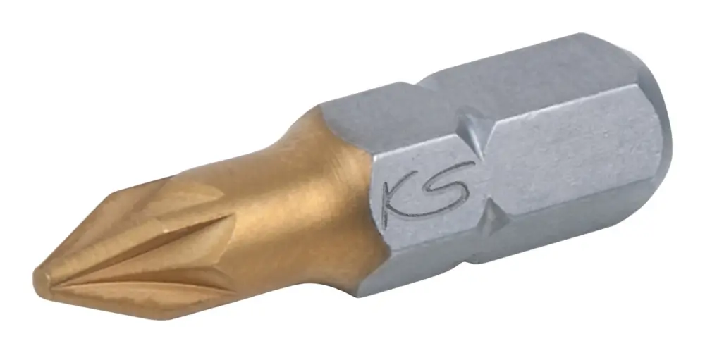 KS Tools 1/4" TiN Bit, 25 mm, PZ2, 5er Pack Bestpreis