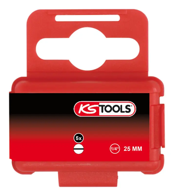 Preiswert KS Tools 1/4" TORSIONpower Bit Schlitz, 25 mm, 4 mm, 5er Pack
