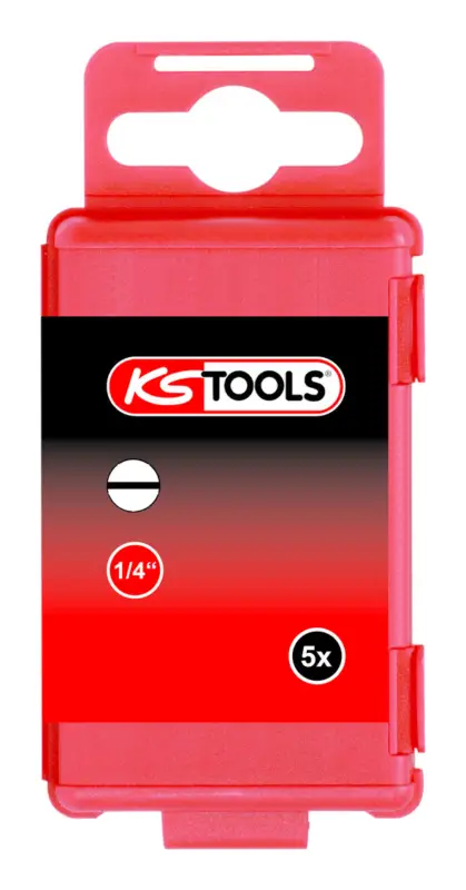 KS Tools 1/4" TORSIONpower Bit Schlitz, 75 mm, 3 mm, 5er Pack Neue Kollektion