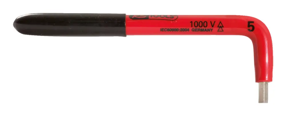 Knallerangebot KS Tools Innensechskant-Winkelstiftschlüssel mit Schutzisolierung, 4 mm