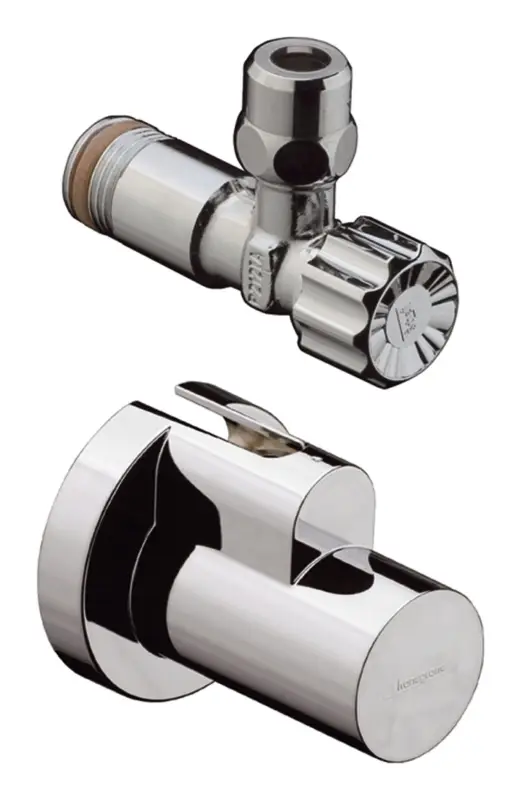 Hansgrohe Eckventil mit Schuber-Abgang G 3/8 - Brushed Nickel Begrenztes Angebot