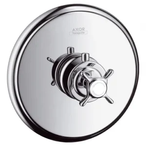 Abverkauf Axor Montreux Thermostat HighFlow Unterputz mit Kreuzgriff - Brushed Nickel