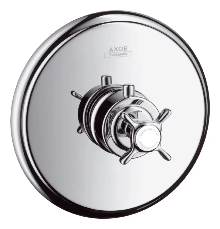 Abverkauf Axor Montreux Thermostat HighFlow Unterputz mit Kreuzgriff - Brushed Nickel
