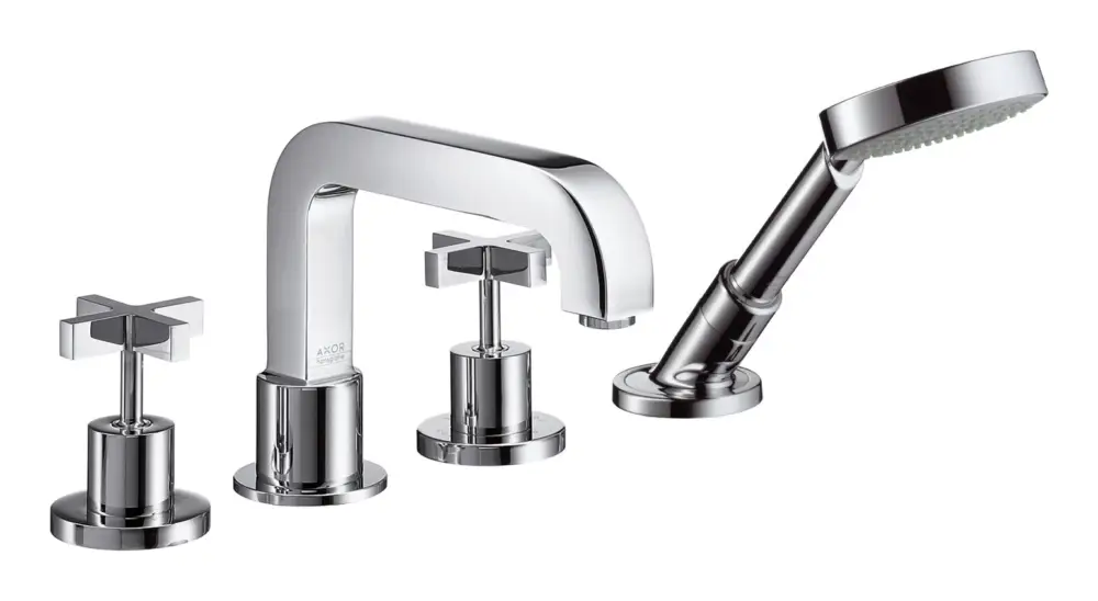 Axor Citterio 4-Loch Wannenrandarmatur Kreuzgriff - Chrom Must-Have
