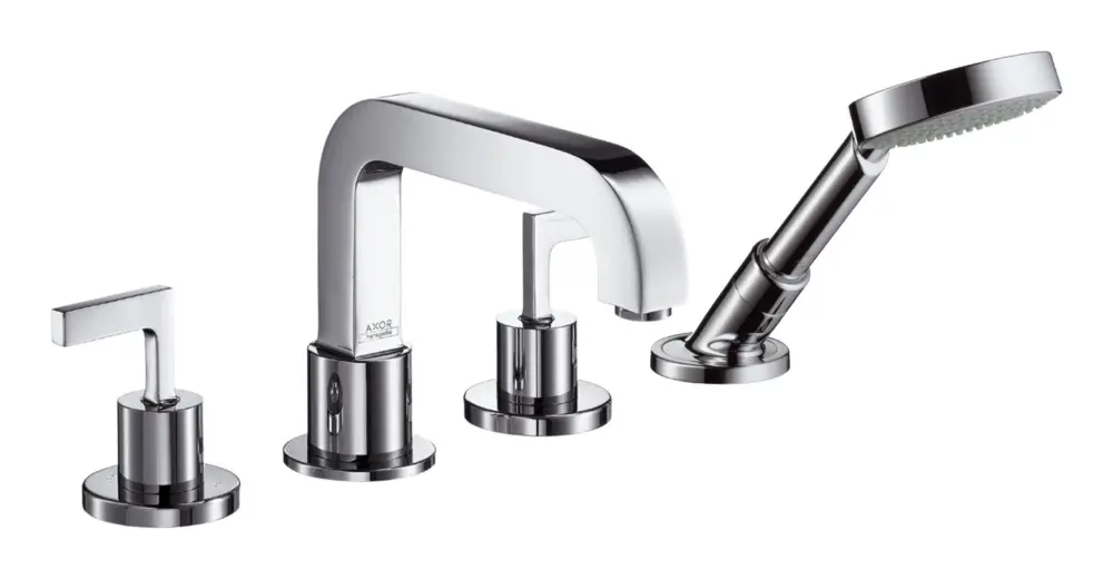 Meistverkauft Axor Citterio 4-Loch Wannenrandarmatur Hebelgriff - Chrom