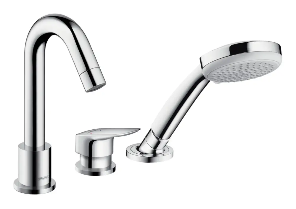Hansgrohe Logis 3-Loch Einhebel-Wannenrandmischer für Secuflex - Chrom Mega-Angebot