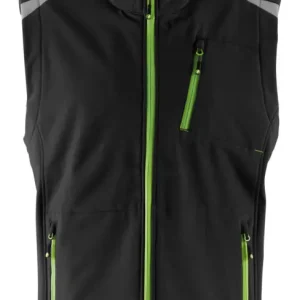 Fortis Herren-Weste twenty-four, schwarz/hellgrün, Größe XXXL Direkt Vom Hersteller