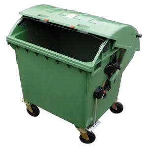 Neu SSI Schäfer Müllcontainer Kunststoff 1100 Liter Runddeckel grün