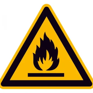SafetyMarking Warnschild Alu 200 mm feuergefährliche Stoffe Preiswert