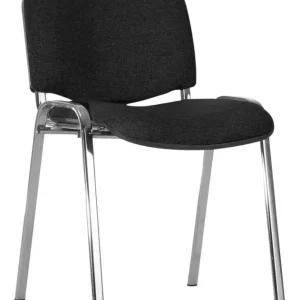 Nowy Styl Besucher-Stuhl ISO Leder chrom / Kunstleder schwarz(Verpackungseinheit: 4Stück) Markenprodukt